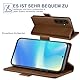 Giyer Handyhülle für Samsung Galaxy A55 5G Hülle mit Schutzfolie, Schutzhülle Galaxy A55 PU Leder Wallet Flip Case Standfunktion Kartenfach Klapphülle für Samsung A55 5G Full Cover (Braun)