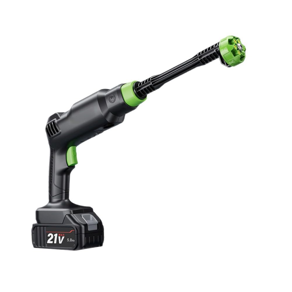 Idropulitrice portatile, pulitore per auto senza fili, pistola ad acqua ad alta potenza, batteria ricaricabile, 5 ugelli per la pulizia di veicoli da giardino e patio