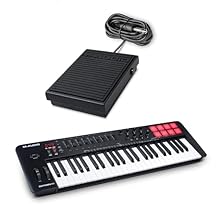 Mid-Size MIDI and Sustain - M-AUDIO Oxygen 49 MKV controller with SP1 sustain pedal Expressive 49-Key Keyboard - Full-size keys for dynamic musical performances and composition Includes Sustain Pedal - Add natural sustain and expression to your piano...