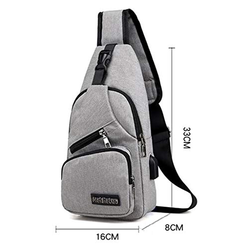 DYNWAVE Mochila de 3 Unidades Masculina com Porta de Carregamento USB Mochila de Viagem Ao Ar Livre
