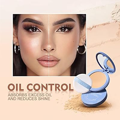 SACE LADY Face Powder Waterproof Sets Makeup, Controls Shine, Smooth Fine Lines for Flawless Lightweight Finish, Long Lasting Matte Compact Setting Powder Cosmetics Cruelty-free, 0.35oz (#01)