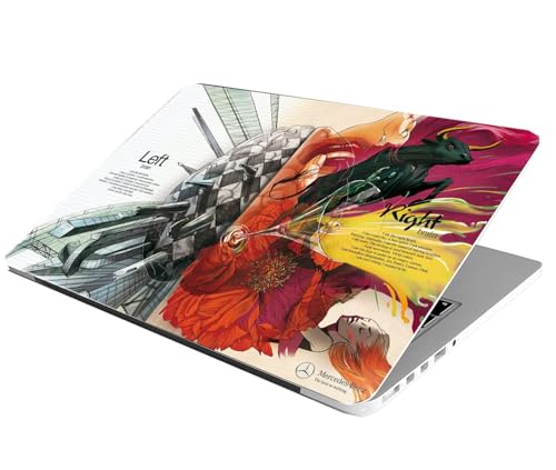 Image of Laptop Skin Stickers HD Quality Sticker for Laptops Upto 15.6 inch Compatible with Apple /Dell /HP /Lenovo /Acer /Asus /Sony (Dustproof|Waterproof|Scratchproof|Reusable)-Brain Bull ANM4