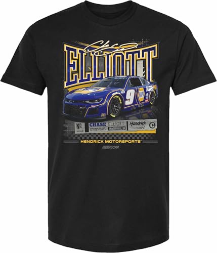Checkered Flag Sports Chase Elliott 2025 Downforce T-Shirt - Automotive Racing Apparel Large
