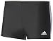 Produktbild adidas Herren Essence Core 3-Streifen Boxer Badehose, Black/White, 7, 52, M/L, 7