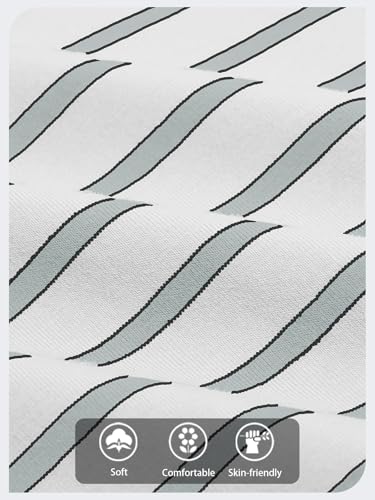 Wenrine Womens Summer Striped Mini Dress Casual Henley Scoop Neck Sleeveless Short Dresses White