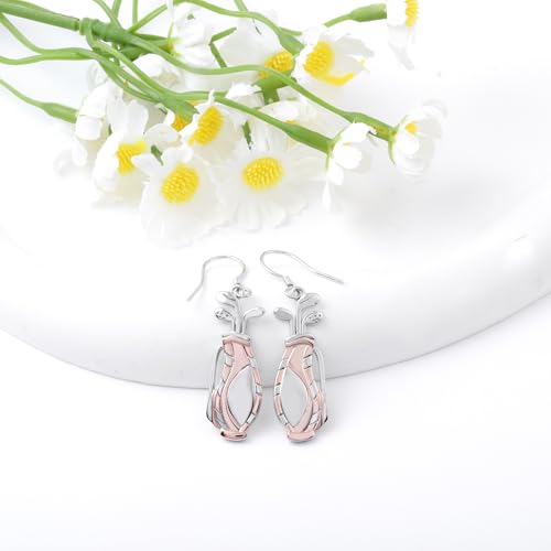 Golf Dangle Earrings for Women - Silver Golf Earrings Sports Jewelry Golf Player Gifts for Women Men Golfer2