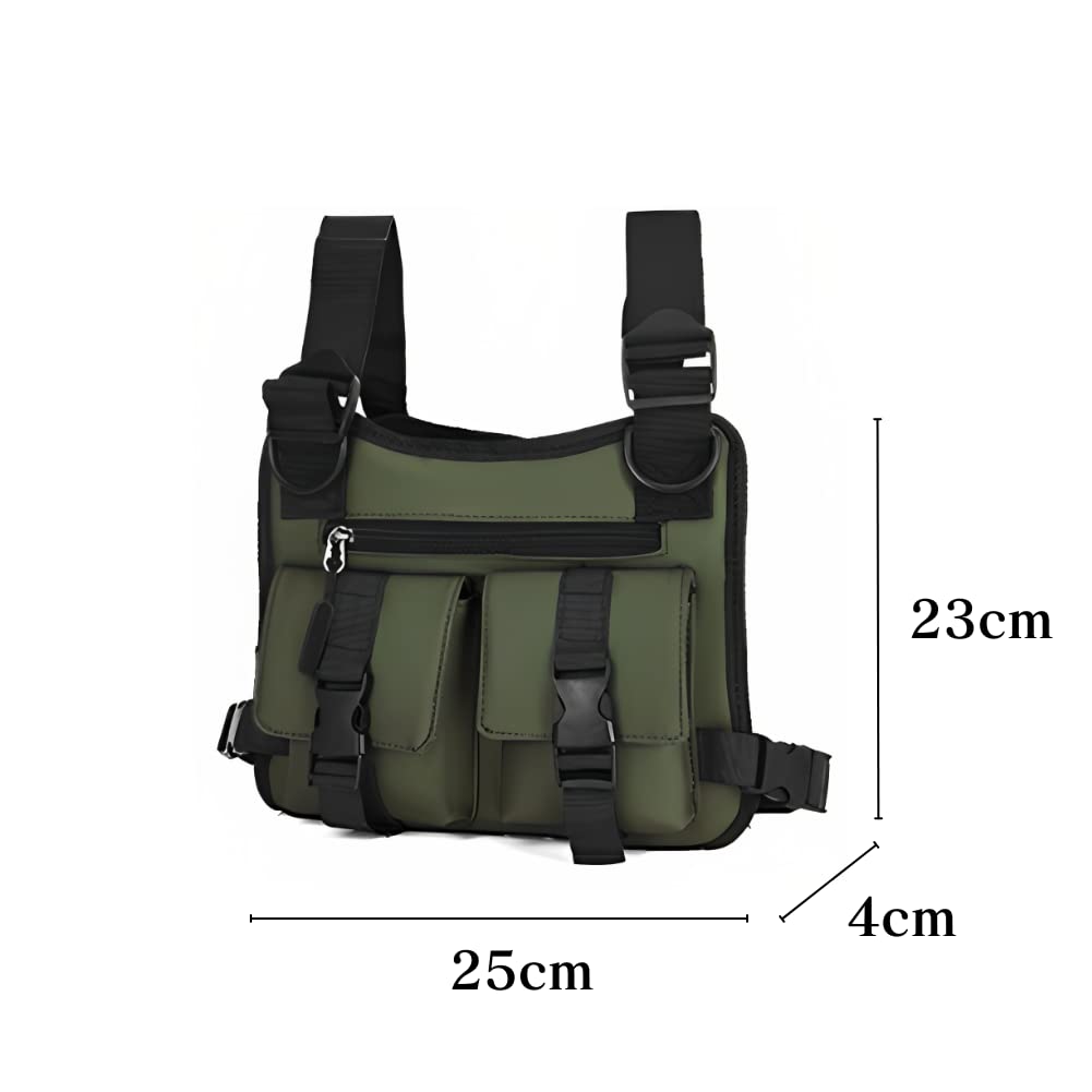 Amazon | チェストバッグ タクティカルベスト 胸・背中両用