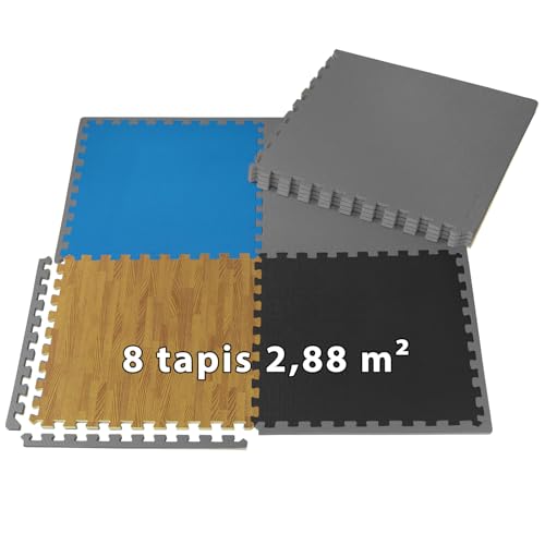 Tapis protection sol 60x60x1 cm puzzle EVA pour fitness