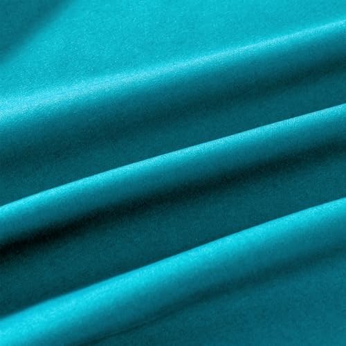Image of Queen Size Zipper Pillow Cases Set of 2,Freshwater Blue,20x30 Inches | Soft Comfortable, Not Shrink, Breathable Luxury