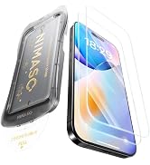 NIMASO ガラスフィルム iPhone 2025 Pro Max用 強化ガラス 自動除塵 気泡レス 保護フィルム 貼り付け簡単 耐衝撃 指紋防止 ガイド枠付き 2枚セット いPhone 20...