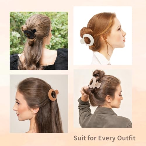 Pinzas planas para cabello, pack de 6, mate antideslizante miniatura 3