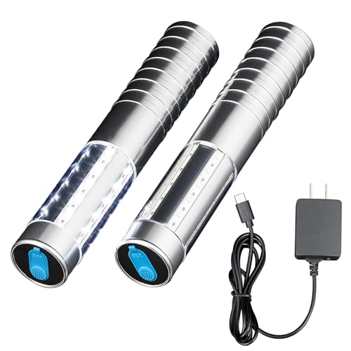 WILON 2 Pcs Upgrade Bottle Service Lights Waterproof Rechargeable Handheld Girl Lights LED Baton Strobe Light for Parties Bar Club Nightclub Birthday Weddings