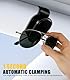 NEWZEROL Einhand Clip Brillenhalter für Auto Sonnenblende, Einhändiger Zugriff und Aufbewahrung, Minimalistischer Auto-Brillenclip, Universelles Auto-Zubehör für Die Meisten Brillen und Sonnenbrillen