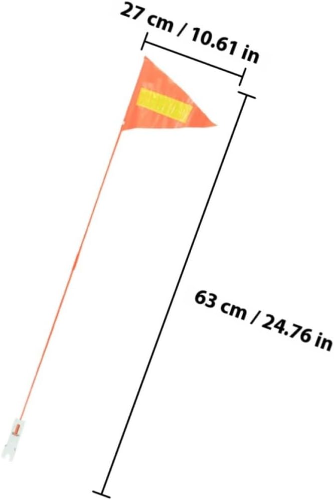 2pcs Bike Flags with Adjustable Pvc Flagpole Reflective Safety Bicycle Flags for Mountain Bikes and Riding Scenarios for Enhanced Visibility and Safety