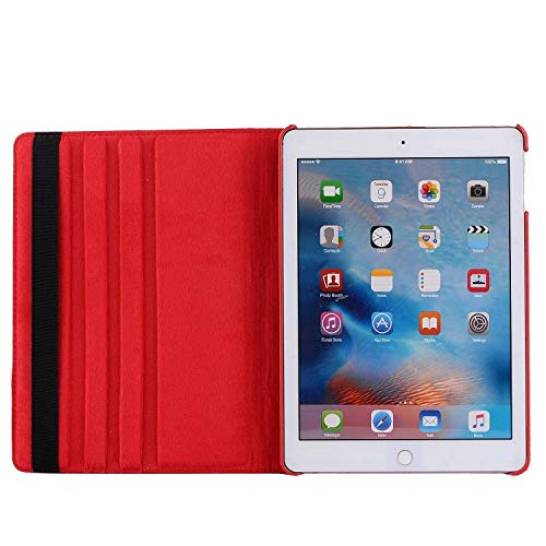 Image of Mcart Rotate Flip ipad Cover iPad 9.7 case 2018 /2017 5th ipad case 6th Generation Red