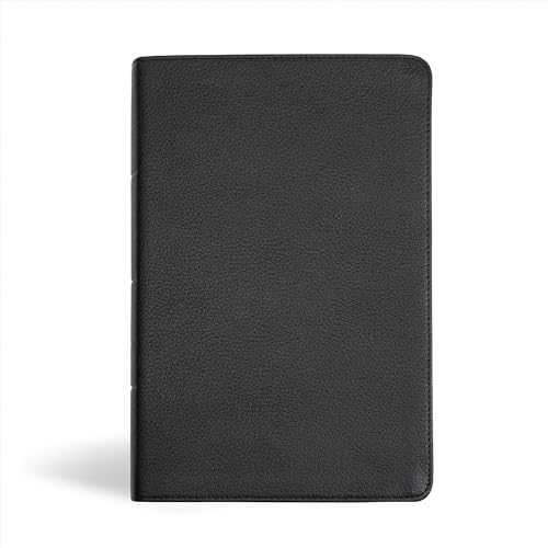 KJV Personal Size Giant Print Bible, Black Genuine Leather, Red Letter, Presentation Page, Full-Color Maps, Easy-to-Read Bible MCM Type