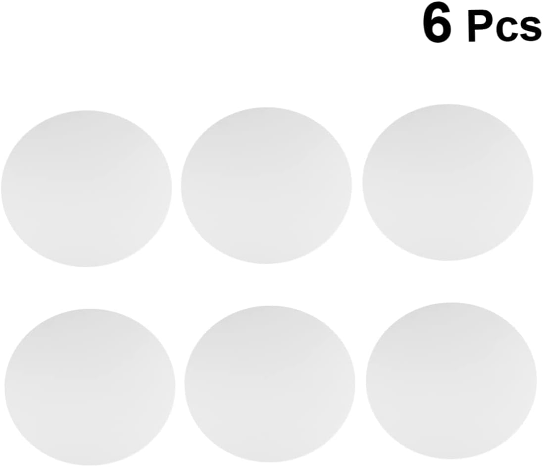 Housoutil 6PCS Round Canvas Art Panels for Oil Painting 30CM White Canvas Boards for Artists for Beginners and Hobby Painters for Studio or Home Use