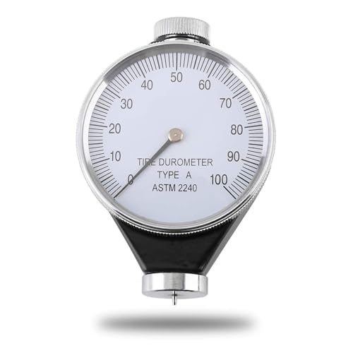 Uadme Shore Härte Messgerät, 0-100 HA Shore A Durometer, Härteprüfgerät für Allgemeine Gummi Kunststoff Hartgummi Härte Messung