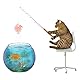 Jubapen 4 Stück Künstliche Fisch Aquarium Gefälschter Fisch Schwimmende Aquarium Ornamente Silikon Gefälschter Tropischer Fisch für Aquarium Dekoration Künstliches Fischaquarium (4 Größen, 4 Farben)