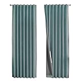 MACHINE WASHABLE: Our thick blackout curtains are designed for convenience, as they are machine washable, allowing for easy care and maintenance to keep your curtains looking fresh and clean