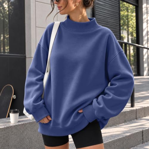 yakyamgi Oversized Mock Neck Sweatshirt Women 2026 Casual Winter Pullover - image 2