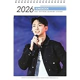 ジョングク グッズ 卓上 カレンダー (写真集 カレンダー) 2026~2027年(2年分) + ステッカーシール [12点セット] K-POP