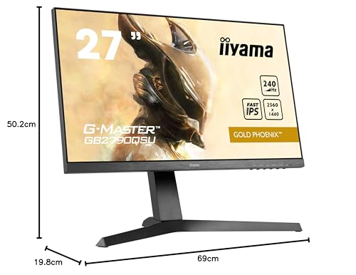 GB2790QSU-B1-27, IPS, 250x1440, 240Hz, 1H1DP, HAS - Monitor - Immagine 10