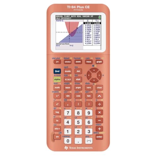 TI-84 Plus CE Color Graphing Calculator Texas Instruments, Coral (Metallic) - image 2