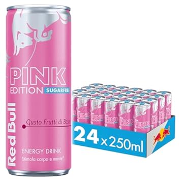 Red Bull Energy Drink, Gusto Frutti di Bosco, 250 ml (24 Lattine)
