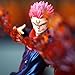 MABAIUDE JJK Figure Itadori Yuji Statue - 1/6 Scale Fighting Pose Anime JJK Ryomen Sukuna Figure with Flame Scene Sculpture - PVC Figurine Collectible 30cm/12 Inches