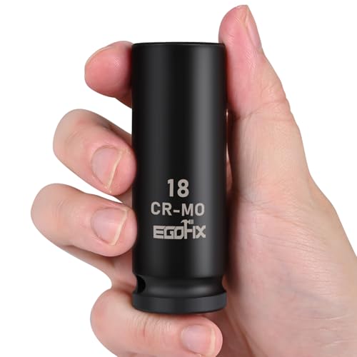 Image of 1 /2 inch Drive Deep Impact Socket, 18mm Socket, CR-MO, Metric, 6 Point