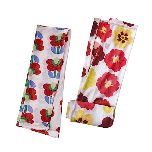 TOYANDONA 4 Piezas manga de protección solar ultravioleta mangas del brazo de encaje mangas al aire libre guantes de verano mujer mangas para mujer Mangas de protección para mujeres