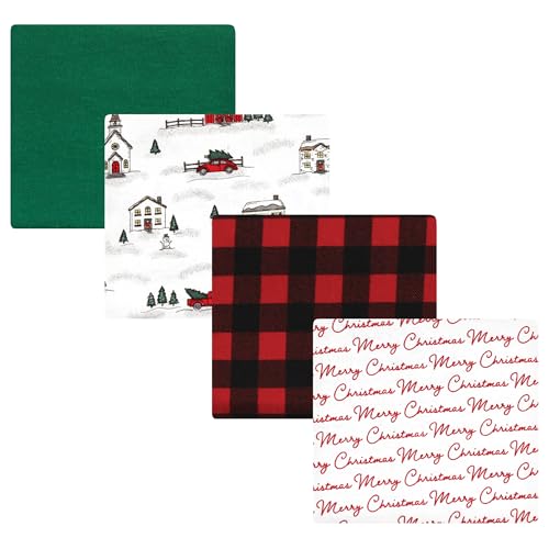 Image of Luvable Friends Little Treasure Flannel Receiving Blankets 4pk
