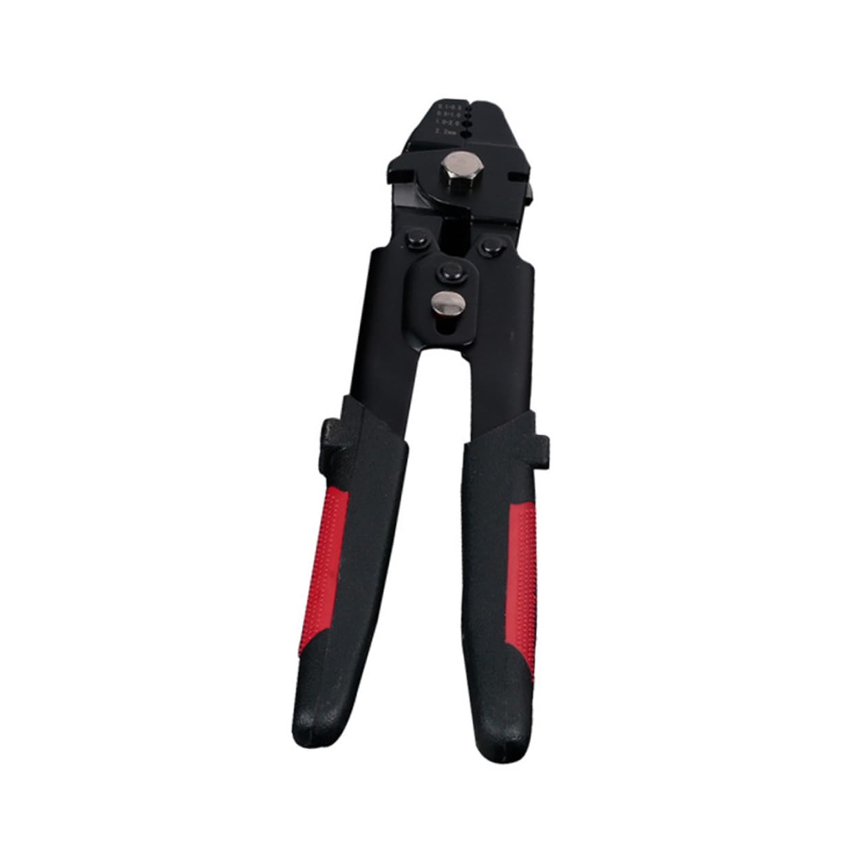 Sosoport Pinza Crimpatrice per Funi con Tubo Manicotto in Alluminio, Strumento Manuale con Impugnatura Antiscivolo e Blocco di Sicurezza, Kit con 180 Manicotti per Pesca e Cavi Metallici