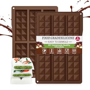 Gicgieo Q6-Z Schokoladenform Silikon 2 Stück