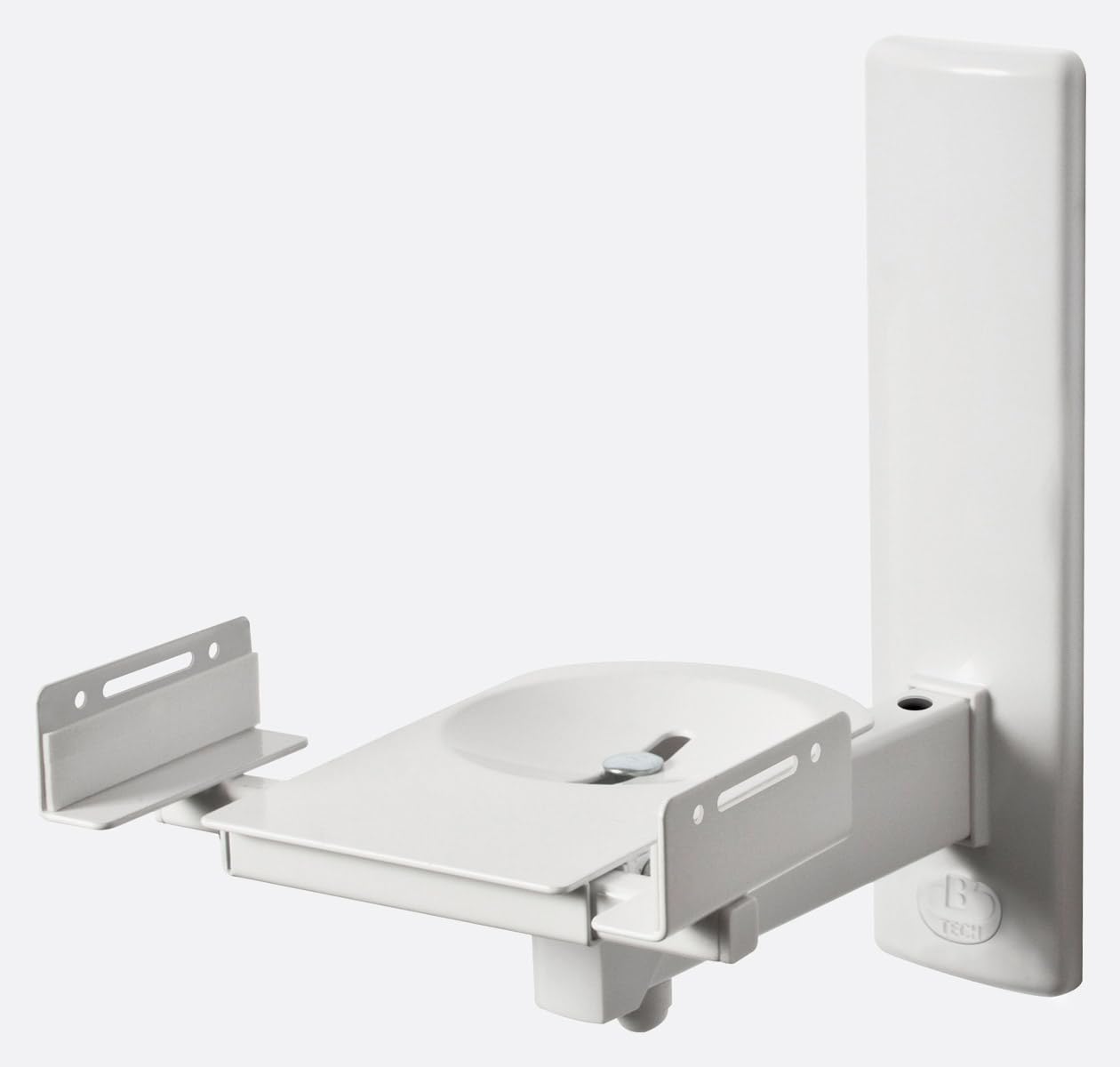RO&CO B-Tech BT-77 White – Coppia di Supporti da Parete per Diffusori Bianco • Regolabili 135-280 mm • Orientabili e Inclinabili • Fino a 25 kg • Installazione Professionale.