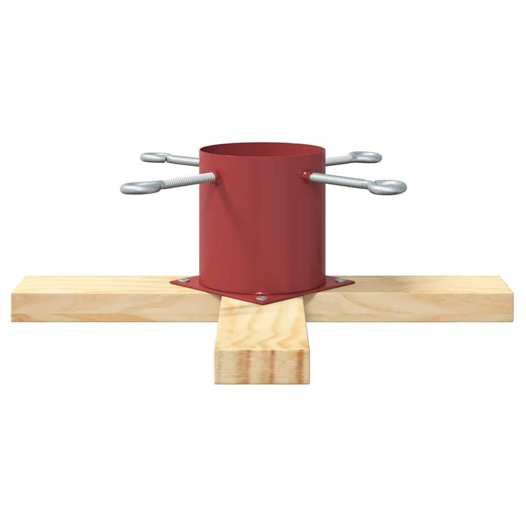 Soporte Arbol Navidad Pino Macizo 1.73 Rojo