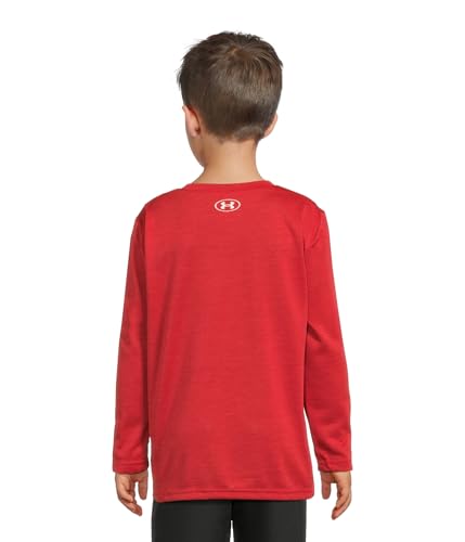 Image of Under Armour Boys' Long Sleeve Logo Graphic T-Shirt, Lightweight & Breathable, Relaxed Fit