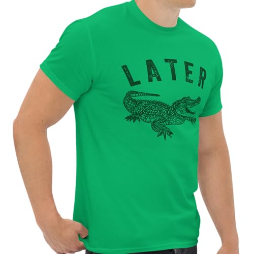 Later Gator Tshirt : Big & Tall Mens Graphic Tee, SX to 5XLT Sizes, Fun Alligator Shirt for Men & Women2