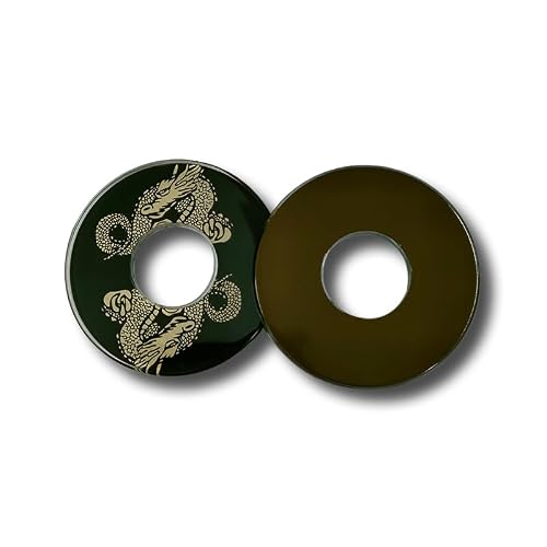 EKENDOCOM- SP116 -Dragon-TSUBA -Kendo Supplies TSUBA Kendo Accessories (Silver)