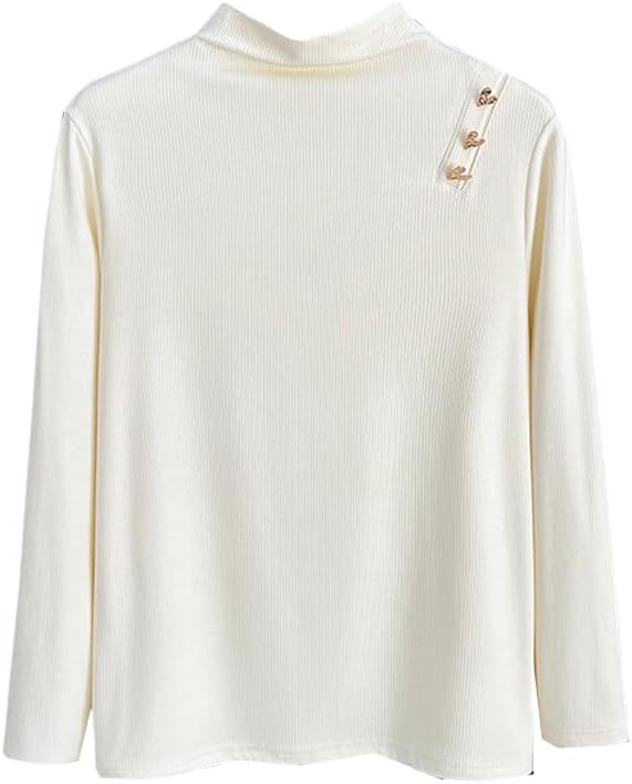 Spring/Autumn New Women Fashion Temperament Stand Collar Thermal Basic Shirt Plus Size Women's Clothes Warm Tops Female