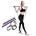 DCYMI Fitness Sport Pilates Bar Kit Gym Workout Stick Pilates Exercise Bar Kit with Resistance Band Body Building Puller Yoga Rope