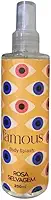 Perfume Rosa Selvagem Famous - 200ml - Fixação Prolongada, Fragrância Feminina Intensa, Alto Custo-Benefício
