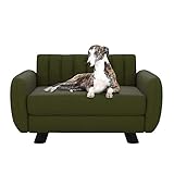 Novogratz 6251819N Brittany, Small/Medium Pet Bed, Green Linen Sofas,