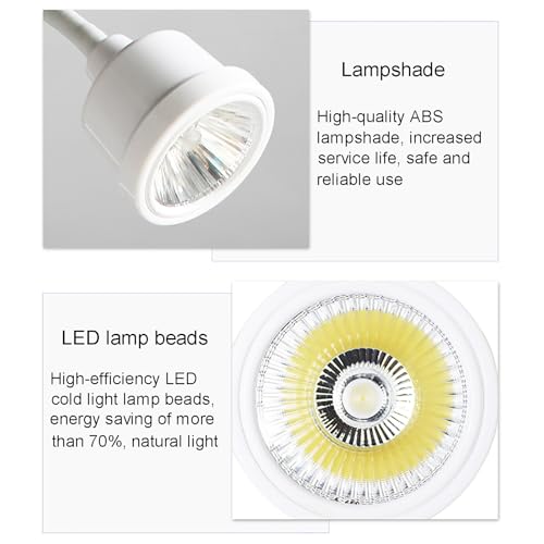 Lampe d'examen chirurgicale à LED sur pied rotative et réglable en hauteur