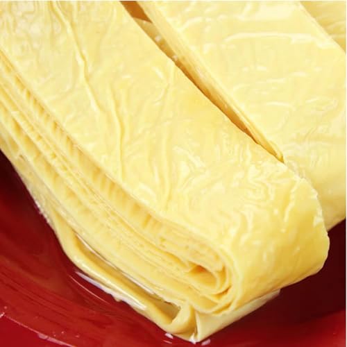 Tofu sheets, Asian tofu skin Oil bean skin Dry fried soybean tofu skin vegetarian food Vegetarianism Used for making stir fried dishes, hot pot, or cold dishes 豆腐皮 9.73 oz/276g (138gx2 pack)