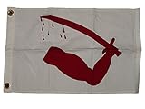 AES 16x24 Embroidered 100% Cotton Texas Dimmit's Goliad Flag 16'x24' Frame Size