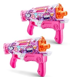 X-Shot Fast-Fill Skins Pink Hyperload (2 Pack) by ZURU, Watergun, Water Blaster Toys, 2 Blasters Total, Fills with Water in just 1 Second!