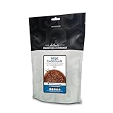 JM Posner Milk Chocolate for Baking, Chocolate Fountains, High Cocoa Butter Content, No Oil Required, Semi-Sweet, Vegetarian, Rainforest Sourced, 900g