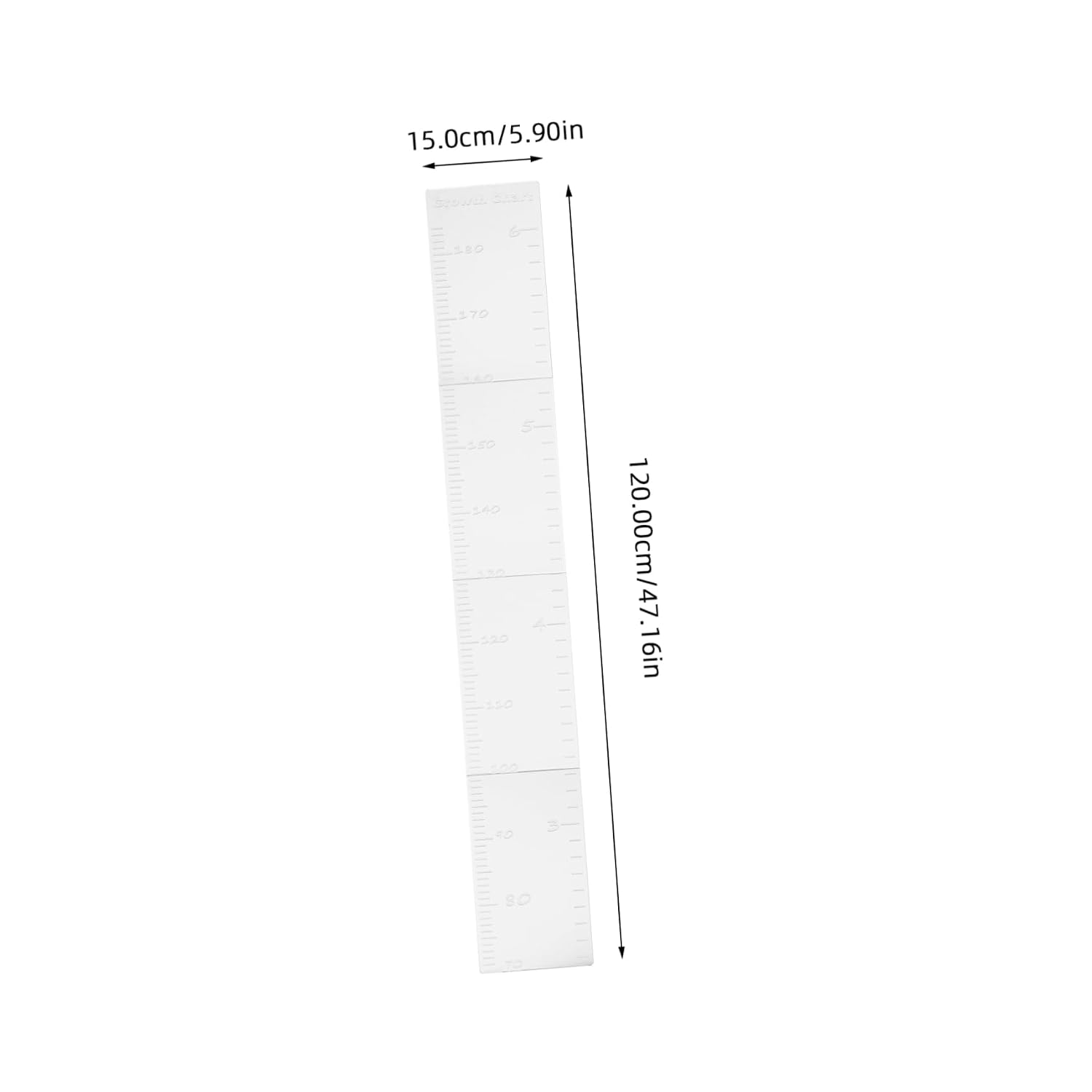 VICASKY 1set Acrylic Height Measurement Sticker for Boys and Girls Easy to Apply Growth Chart Mirror Wall Decor Design for Home Nursery